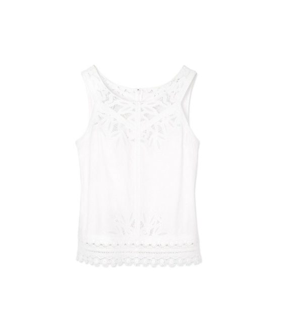 Tory Burch Lydia Top White tory burch semi-annual sale 