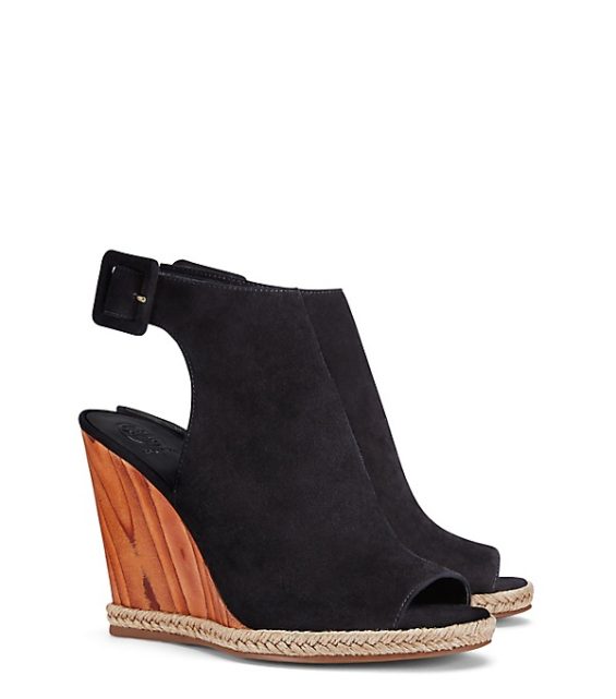 Tory Burch Raya Wedge Sandal Black tory burch semi-annual sale summer 2016