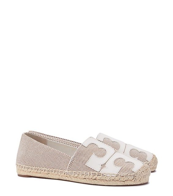 Tory Burch TIVOLI ESPADRILLE Tan Ivory tory burch semi-annual sale