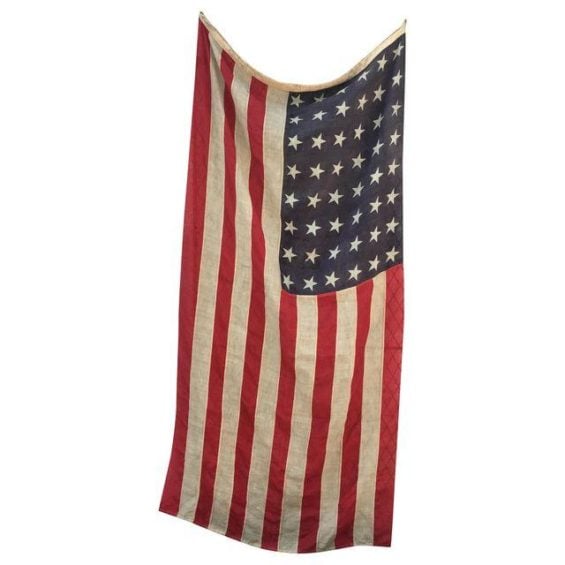 WWI Antique 48 Star American Wool Flag Chairish