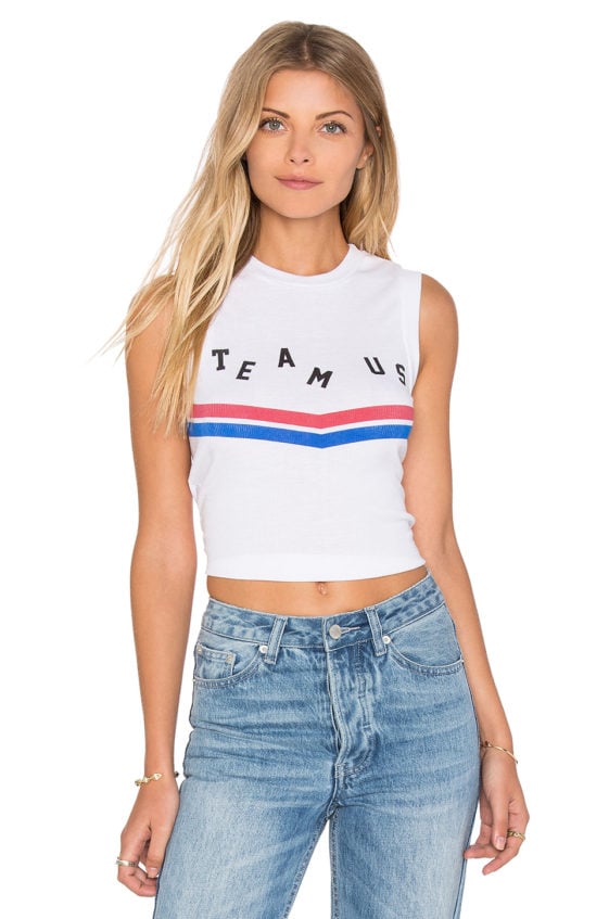 Wildfox Couture TEAM US TOP Clean White july 4 2016 summer olympics