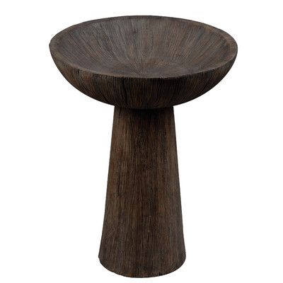 Wildon Home Forest Concrete Bird Bath Driftwood Finish
