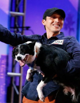 Watch America's Got Talent Season 11 Episode 5: This was easily one of my favorite performances of the night. On last night's episode of AGT, Patrick (Pato) discussed how badly he has suffered from OCD and the struggles he's faced. Thankfully his amazing dog Ginger has helped him along the way; she is an angel! Watch Patrick and Ginger the dog inspire the crowd, the judges and all of us at home with their amazing act.