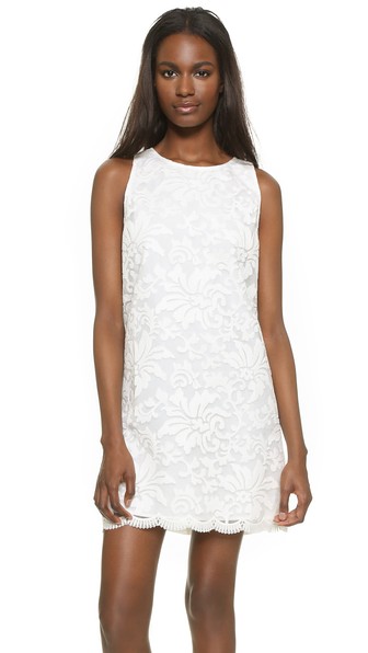 cupcakes and cashmere Jones Organza Front Shift Dress Ivory Shopbop extra 25% sale 