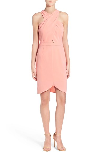 cupcakes and cashmere 'Verve' Sheath Dress Papaya Punch summer wedding guest sheath dresses
