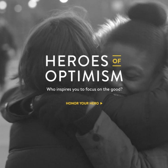Life Is Good co-founder John Jacobs joined Candace Rose for an interview to discuss the Life Is Good Heroes Of Optimism campaign. Image courtesy of LifeIsGood.com