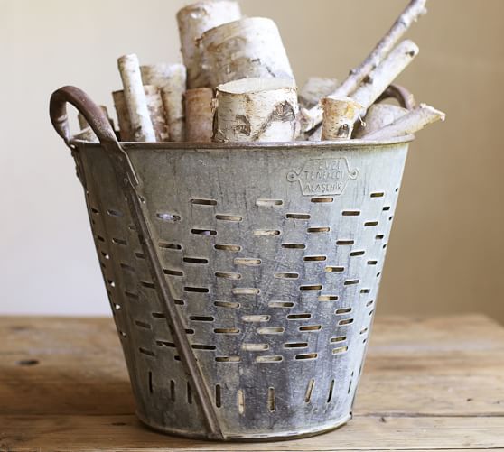 PB FOUND OLIVE BUCKET pottery barn 4th of july sale