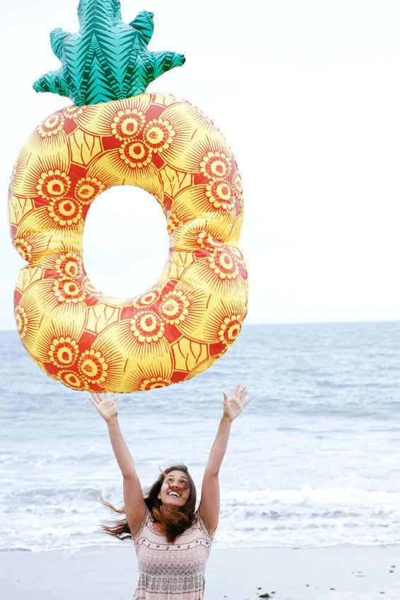 Pineapple Pool Float Yellow summer pool party pool floats floaties beach balls