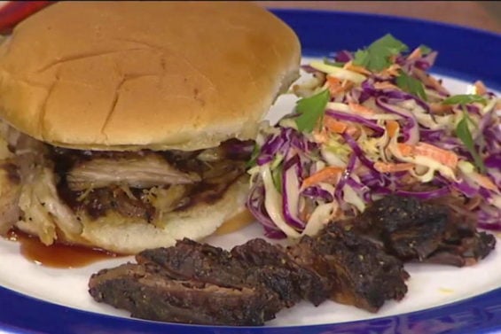 Watch Roger Mooking of the Cooking Channel show "Man Fire Food" show Kathie Lee Gifford and Hoda Kotb how to make Texas spiced beef ribs and a Tennessee pulled pork sandwich on the Tuesday, June 28, 2016 episode of the Today show!