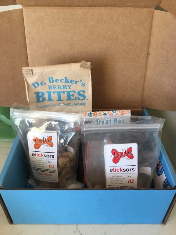 My dogs and cats were gifted the Truly Pawsome monthly subscription box to review. One thing that's missing from the box is the Sock Monkey by Lulubelles which Fred has been playing with! 