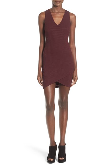ASTR Pique Knit Body-Con Dress Wine 2016 Nordstrom anniversary sale women's dresses 