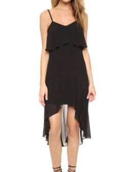 Ali & Jay High Low Hem Gown Black Trendy midi length casual high low hem dresses for summer 2016: