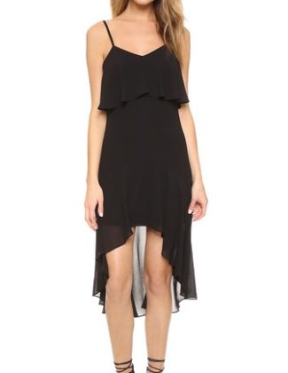 Ali & Jay High Low Hem Gown Black Trendy midi length casual high low hem dresses for summer 2016: