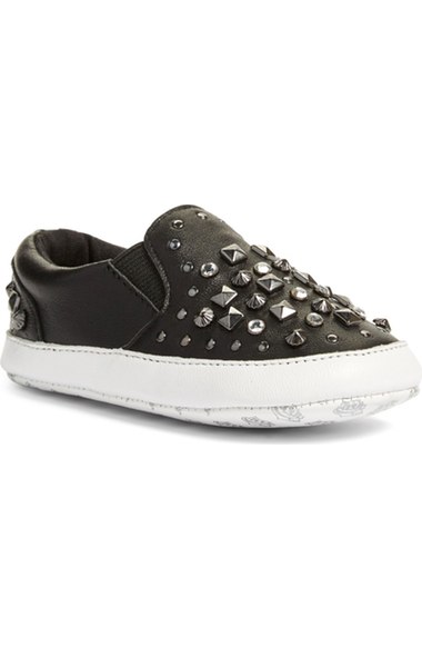 Ash 'Jay Roxy' Slip-On Sneaker (Baby) Black Leather 2016 Nordstrom anniversary sale baby shoes