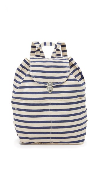 BAGGU Canvas Backpack Sailor Stripe designer backpacks back to school students college students high school students