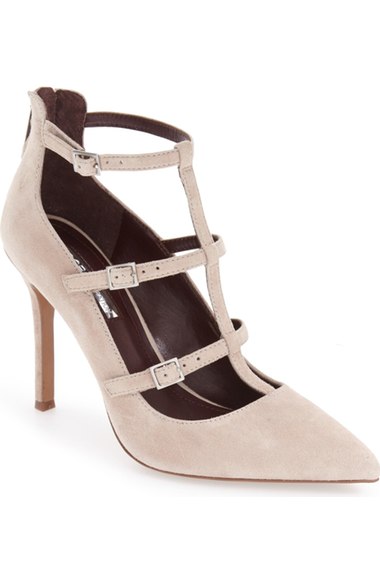 BCBGeneration 'Tamerra' Cage Pump (Women) Pumice Suede Nordstrom anniversary sale women's shoes