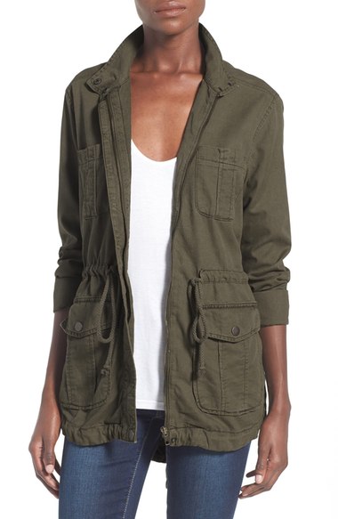 BP. Cargo Anorak Jacket Olive Dark Nordstrom Anniversary Sale women's jackets