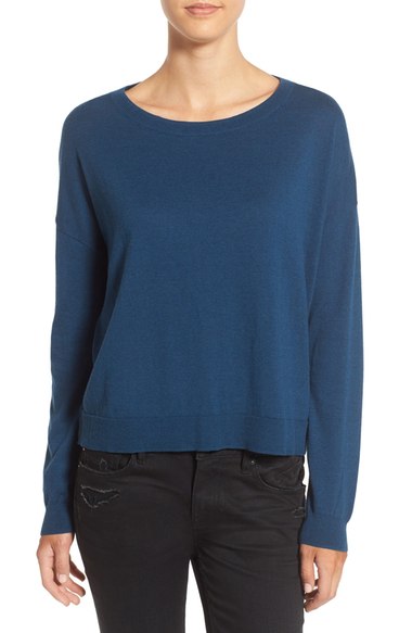 BP. Drop Shoulder Pullover Blue Wing Nordstrom anniversary sale women's sweaters cardigans