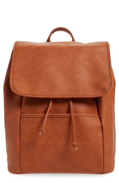 BP. Faux Leather Backpack Cognac 2016 Nordstrom anniversary sale handbags