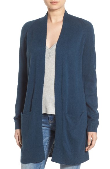 BP. Open Front Cardigan Blue Wing 2016 Nordstrom anniversary sale women's sweaters cardigans 