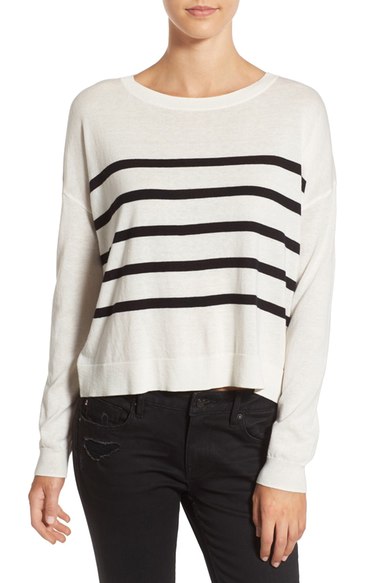 BP. Stripe Pullover Ivory Kalee Stripe 2016 Nordstrom anniversary sale women's sweaters 