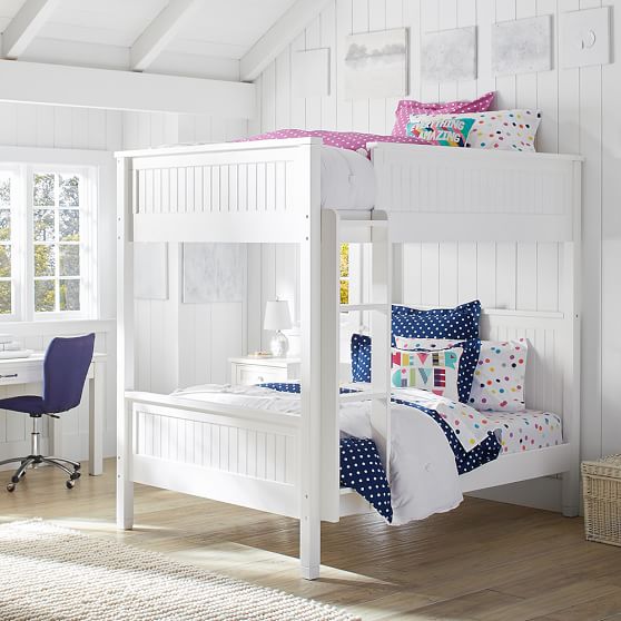 Beadboard Bunk Bed PB Teen pottery barn teen friends and family sale