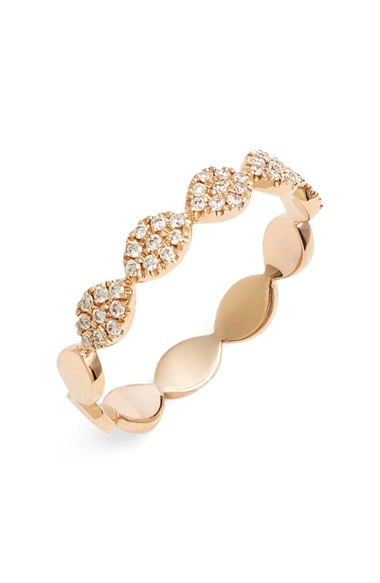 Bony Levy 'Marquee' Diamond Stacking Ring Rose Gold 2016 Nordstrom anniversary sale women's jewelry