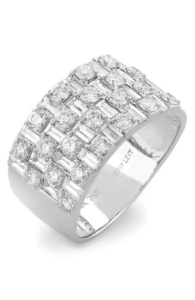 Bony Levy Multi Row Diamond Band Ring White Gold Nordstrom anniversary sale diamond women's jewelry