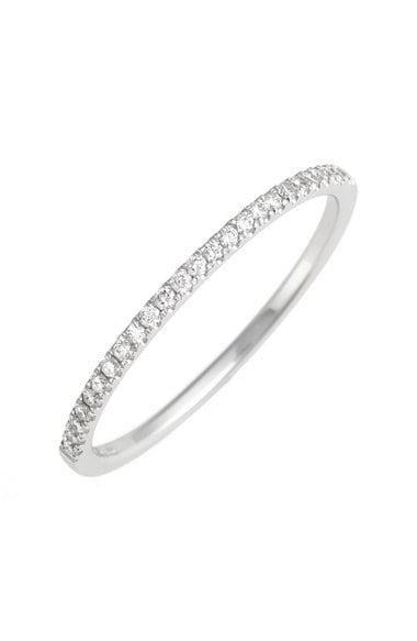 Bony Levy 'Stackable' Straight Diamond Band Ring (Nordstrom Exclusive) White Gold Nordstrom anniversary sale women's jewelry