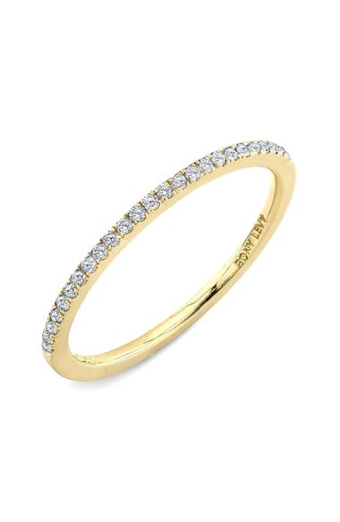 Bony Levy 'Stackable' Straight Diamond Band Ring (Nordstrom Exclusive) Yellow Gold 2016 Nordstrom anniversary sale women's jewelry