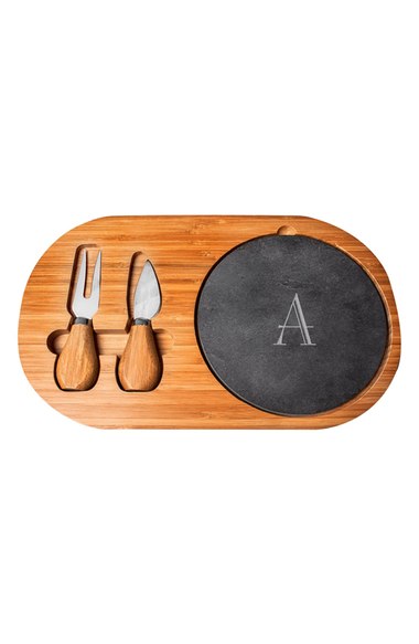 CATHY'S CONCEPTS Monogram Cheese Board & Utensils Nordstrom anniversary sale 2016
