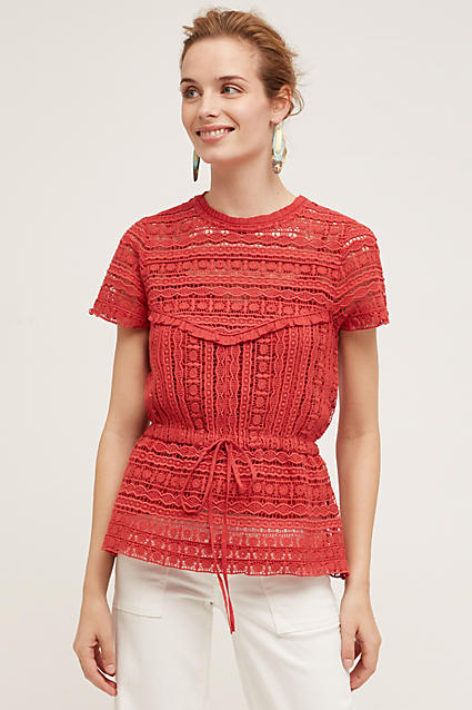 Carolina K Berenice Blouse Raspberry peplum tops summer 