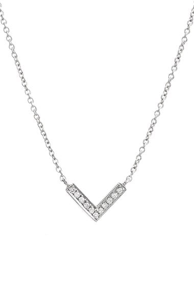 Dana Rebecca Designs 'Sylvie Rose' Diamond V Pendant Necklace White Gold Nordstrom anniversary sale women's jewelry