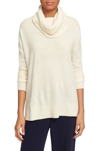 Diane von Furstenberg 'Ahiga Slim 2' Wool & Cashmere Cowl Neck Sweater Ivory Nordstrom anniversary sale women's sweater
