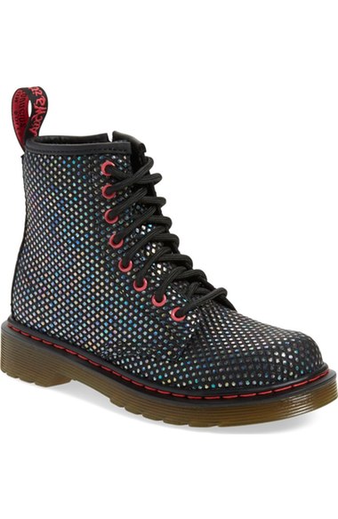 Dr. Martens 'Delaney' Boot (Toddler, Little Kid & Big Kid) Black Suede Nordstrom anniversary sale  toddler girls