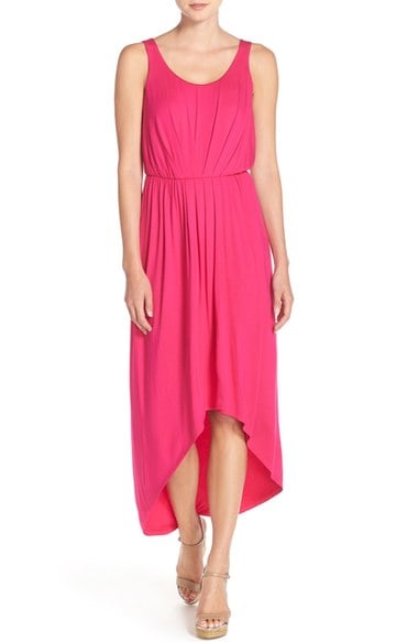 FELICITY & COCO Jersey High/Low Maxi Dress (Regular & Petite) (Nordstrom Exclusive) Bright Pink Bright Pink high low hem dresses summer