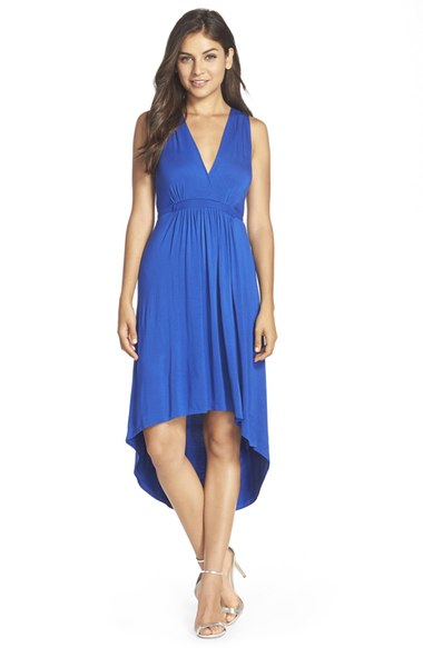 FELICITY & COCO Pleated High/Low Dress (Nordstrom Exclusive) Cobalt Blue