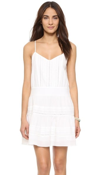 FRAME Le Lace Tank Dress Blanc casual lace dresses summer
