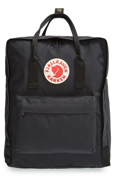 Fjällräven 'Kånken' Water Resistant Backpack Black designer backpacks back to school 2016