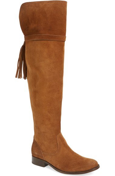 Frye 'Molly Tassel' Over the Knee Boot (Women) Brown Suede Nordstrom anniversary sale 2016 women's shoes