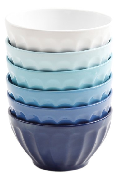 Gibson Latte Bowls (Set of 6) Cool Blue 2016 Nordstrom anniversary sale