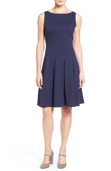 Halogen® Ponte Fit & Flare Dress (Regular & Petite) Navy Peacoat 2016 Nordstrom anniversary sale women's dresses
