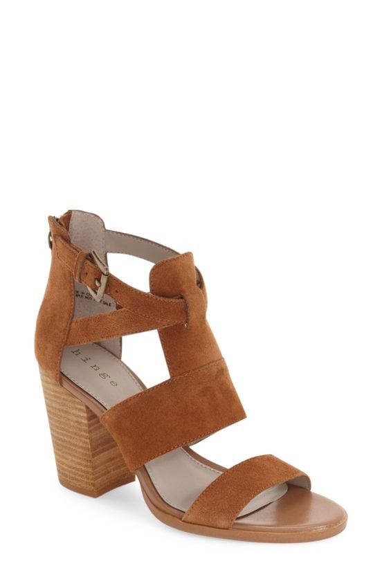 Hinge 'Cora' Block Heel Sandal (Women) Chestnut Suede 2016 Nordstrom anniversary sale women's shoes 