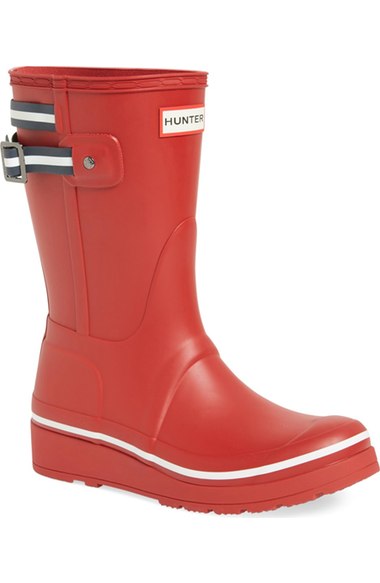 Hunter 'Original Short' Wedge Rain Boot (Women) Red Nordstrom anniversary sale women's shoes
