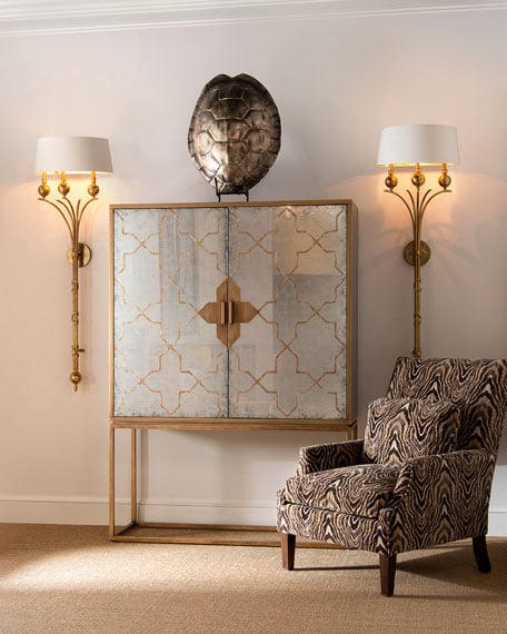 John-Richard Collection Goldhurst Eglomise Cabinet Horchow Gift Card Event