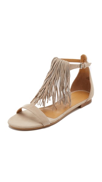 KENDALL + KYLIE Tessa Flat Fringe Sandals Ciotolo