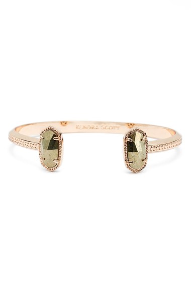 Kendra Scott 'Elton' Station Cuff Bracelet Pyrite Rose Gold Nordstrom anniversary sale women's jewelry