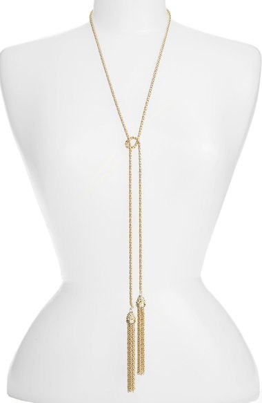 Kendra Scott 'Jake' Lariat Pendant Necklace Gold Nordstrom anniversary sale women's jewelry