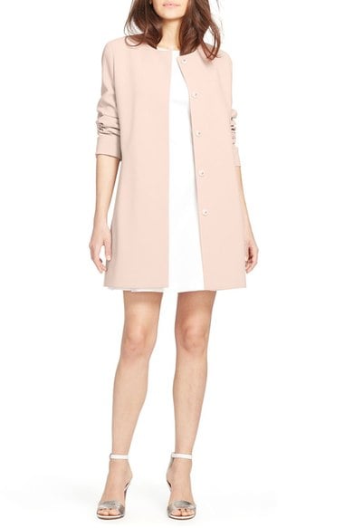 Lauren Ralph Lauren Collarless Crepe Topper Blush Pink Nordstrom Anniversary Sale women's jackets