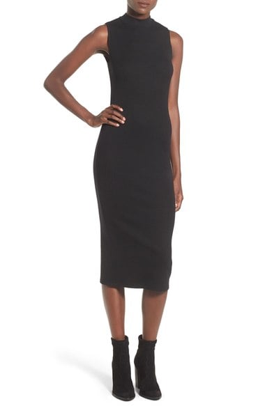 Leith Mock Neck Midi Dress Nordstrom anniversary women's sale
